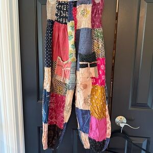 Colorful Patchwork Pants